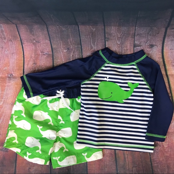 Little Me Other - Little Me Swim Top/Trunk Set